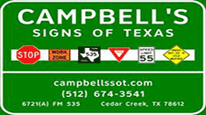 Campbells Signs of TX